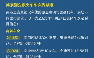 安康到福建火车时刻表最新版是？