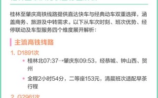 肇庆至福建高铁时刻表最新是？