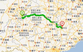 江西九江到重庆距离多少公里？