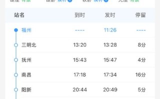 福建到虹桥高铁时刻表几点有车？