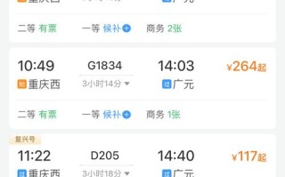 福建到重庆火车票价多少？