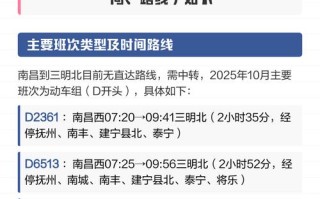 福建三明到南昌动车怎么坐？