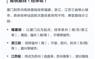 苏州到福建高铁票价多少？