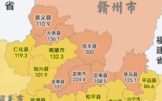 广东省江西省地图全图包含哪些区域信息？