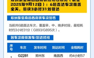 郑州到南昌火车时刻表怎么查？