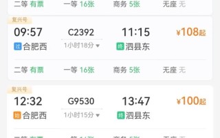 合肥到福建火车票价多少？