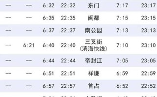 杭州到福建动车时间表