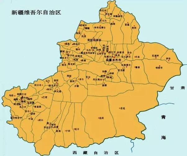 中国新疆地图高清版哪里可以下载？-第3张图片-花冠旅游服务