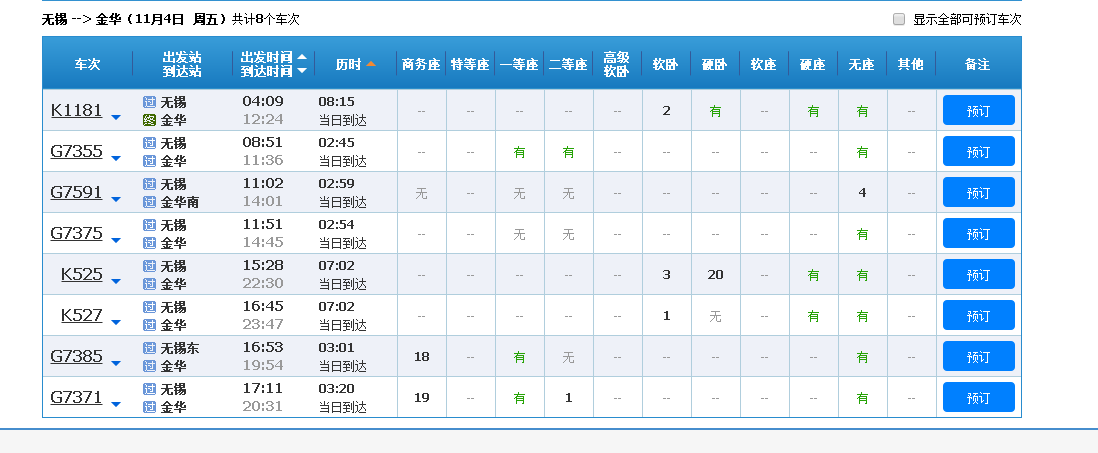 江西到金华高铁票价多少？-第1张图片-花冠旅游服务