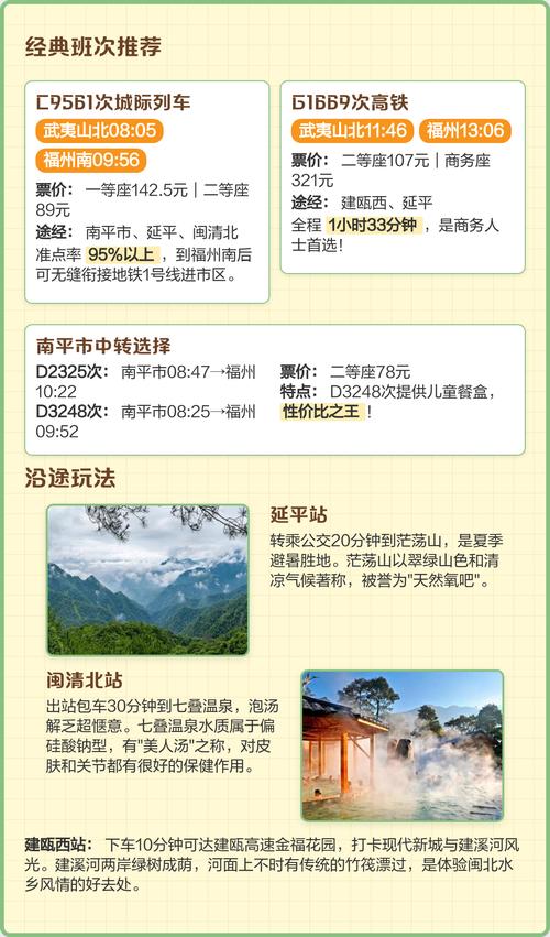 福建武夷山高铁时刻表最新版是？-第1张图片-花冠旅游服务
