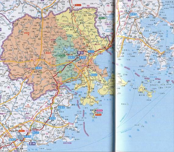 福建省莆田市及乡镇图具体包含哪些区域？-第2张图片-花冠旅游服务