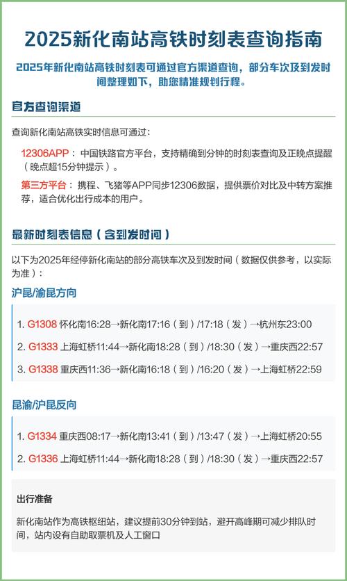 新化至福建高铁时刻表具体是几点？-第2张图片-花冠旅游服务