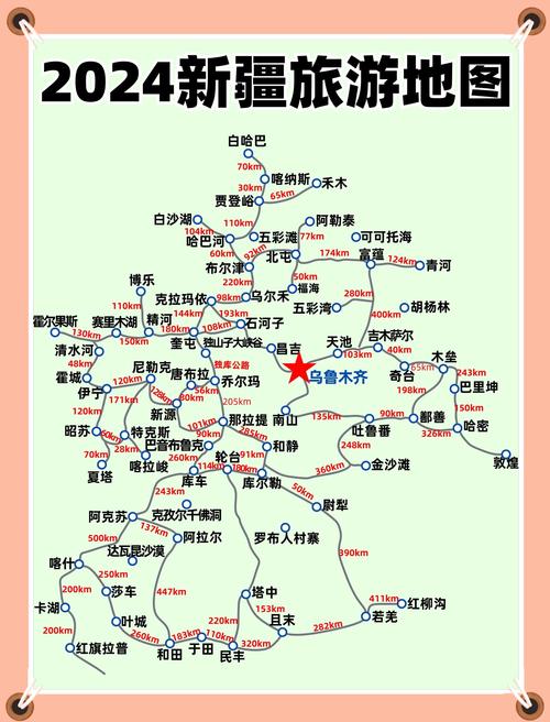 新疆地图里程标注有何玄机？-第1张图片-花冠旅游服务