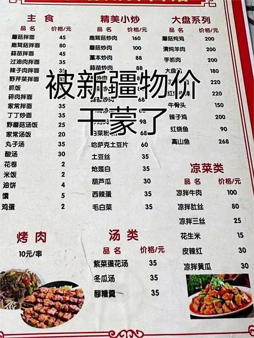 楼兰新疆主题餐厅菜单-第2张图片-花冠旅游服务