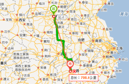 郑州到南昌距离多少公里？-第1张图片-花冠旅游服务