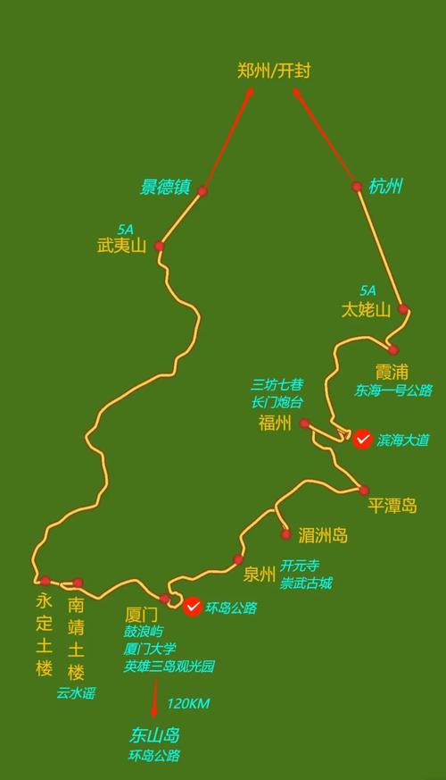 武汉去福建自驾游路线怎么规划？-第3张图片-花冠旅游服务