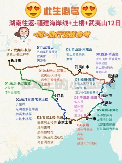 湖南到福建自驾游线路怎么规划？-第2张图片-花冠旅游服务