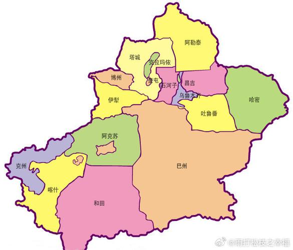 新疆省地图高清版大图-第2张图片-花冠旅游服务