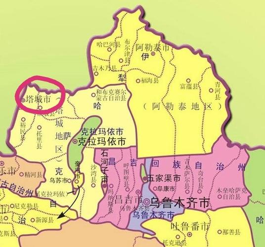 新疆塔城地区归属哪个市？-第1张图片-花冠旅游服务