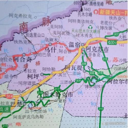 阿克苏在新疆的具体位置在哪？-第2张图片-花冠旅游服务