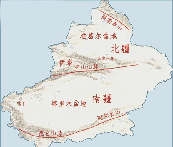 新疆地形图高清版全图哪里能找到？-第2张图片-花冠旅游服务