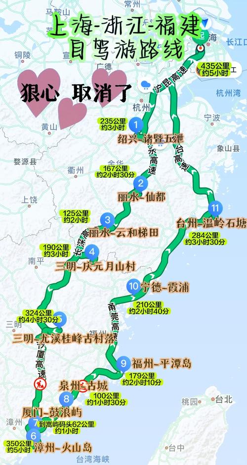 杭州到福建自驾游路线怎么规划？-第3张图片-花冠旅游服务