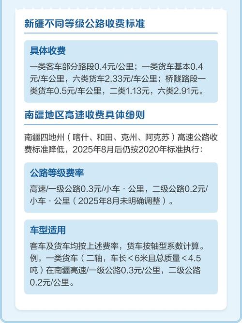 新疆高速收费标准是多少？-第1张图片-花冠旅游服务