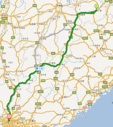 广州到江西上饶车程多久？-第1张图片-花冠旅游服务