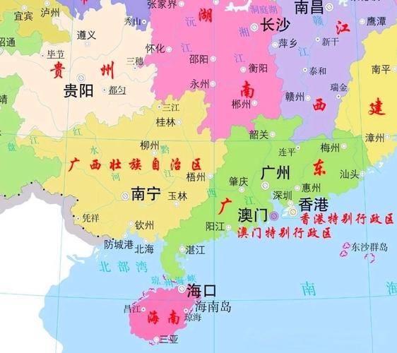 广东广西江西地图全图包含哪些关键信息？-第1张图片-花冠旅游服务